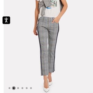 NWT Mother The Insider Plaid Ankle Jeans 27